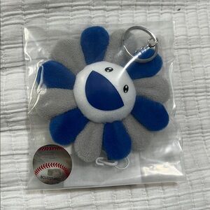 LA Dodgers x Murakami Blue and Gray Flower Keychain